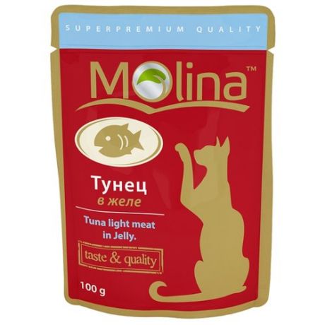 Корм для кошек Molina Пауч для кошек Тунец в желе (0.1 кг) 1 шт.