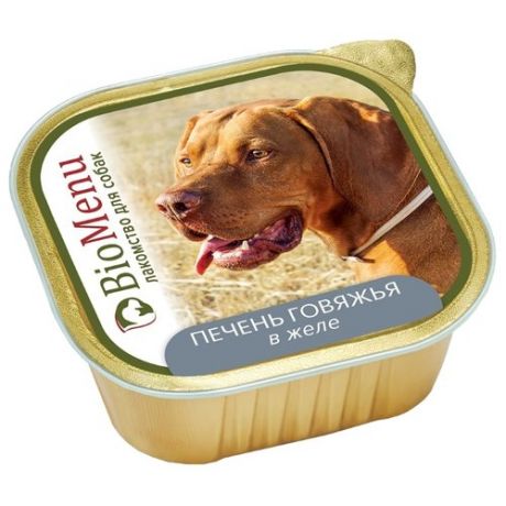 Корм для собак BioMenu (0.15 кг) 1 шт. Adult консервы для собак печень говяжья в желе