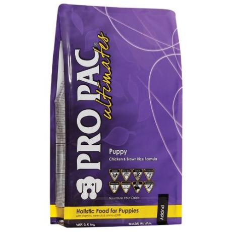 Корм для собак Pro Pac (2.5 кг) Ultimates Puppy Chicken & Brown Rice