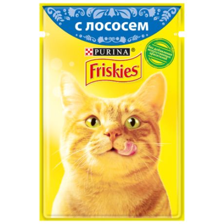 Корм для кошек Friskies с лососем 85 г (кусочки в соусе)