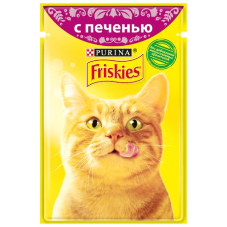 Корм для кошек Friskies с печенью 85 г (кусочки в соусе)