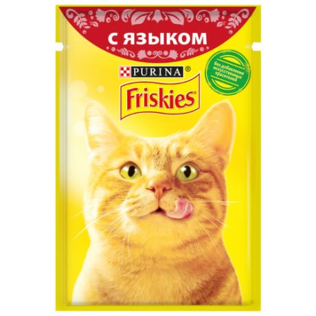 Корм для кошек Friskies с языком 85 г (кусочки в соусе)