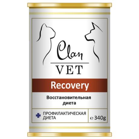 Влажный корм для собак CLAN в период восстановления, при стрессе 340г