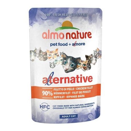 Корм для кошек Almo Nature Alternative с куриным филе 55 г