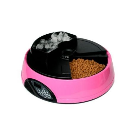 Автокормушка Feed-Ex для кошек и собак PF1 2 л розовый/черный
