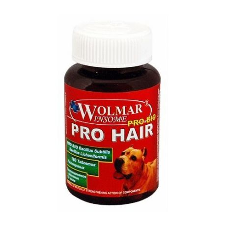 Добавка в корм Wolmar Winsome Pro Bio Pro Hair для собак 180 шт.