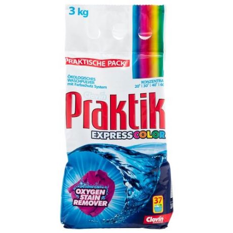 Стиральный порошок Praktik Express Color 3 кг пластиковый пакет