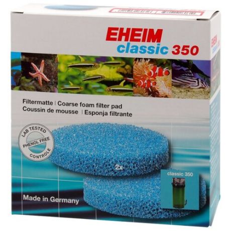 Eheim картридж Coarse foam filter pad для Eheim classic 350 (комплект: 2 шт.) синий