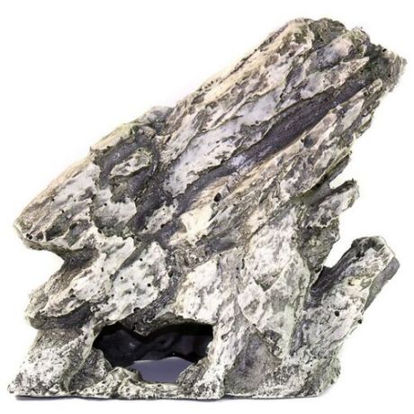 Камень для аквариума Декси Камень № 402 9х20х19 см белый/серый