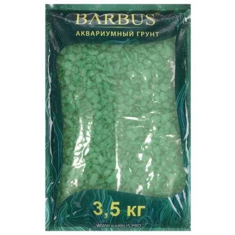 Грунт BARBUS Крошка каменная Gravel 030-037, 3.5 кг зеленый