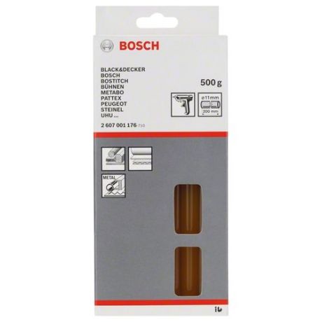 BOSCH Клеевые стержни 11х200 мм, 12 шт 2607001176