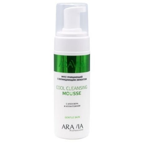 ARAVIA Professional Мусс очищающий Cool Cleansing Mousse с охлаждающим эффектом с алоэ вера и аллантоином Gentle Skin 160 мл