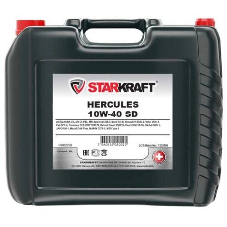 Моторное масло Starkraft HERCULES 10W-40 SD 20 л