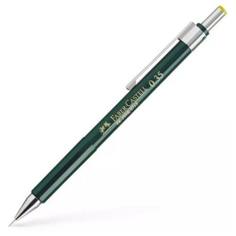Faber-Castell Механический карандаш TK-Fine 9713 HB, 0,35 мм 1 шт. зеленый