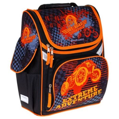 ArtSpace ранец Junior Extreme, черный/оранжевый