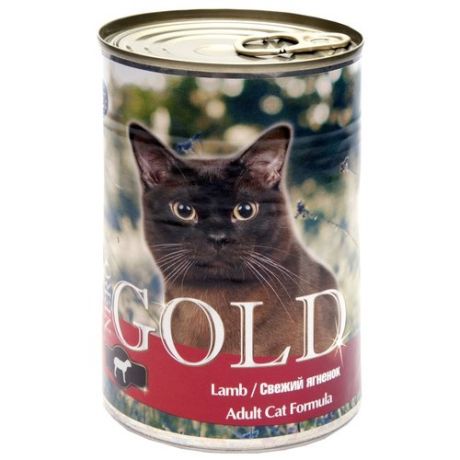 Корм для кошек Nero Gold с ягненком 410 г (кусочки в желе)