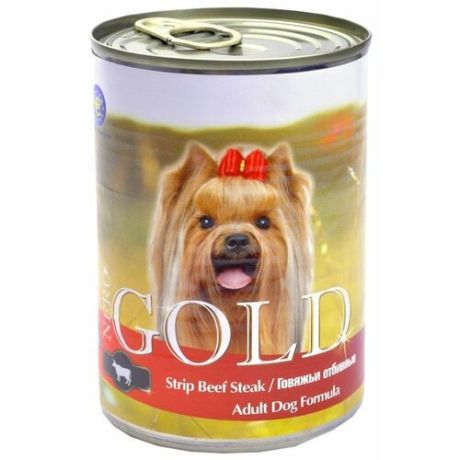 Влажный корм для собак Nero Gold говядина 410г
