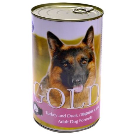 Влажный корм для собак Nero Gold утка, индейка 1.25 кг