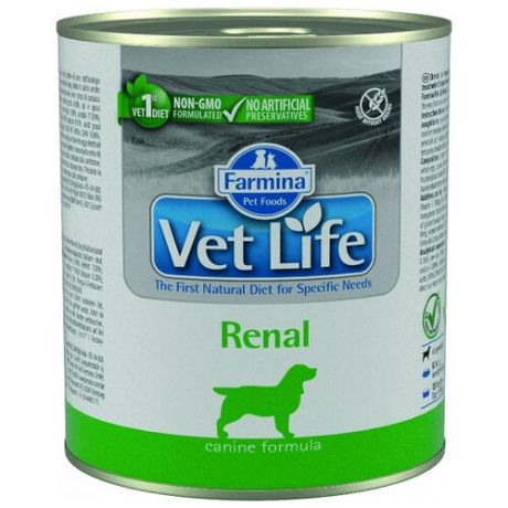Влажный корм для собак Farmina Vet Life при заболеваниях почек 300г