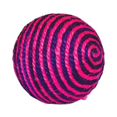 Игрушка для кошек Beeztees Шарик 9.5 см розовый/фиолетовый