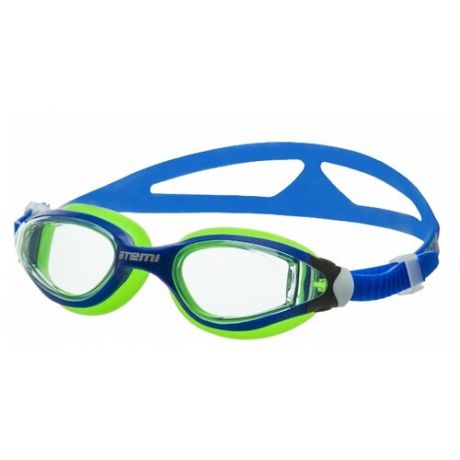 Очки для плавания ATEMI B602/B601 синий/салатовый