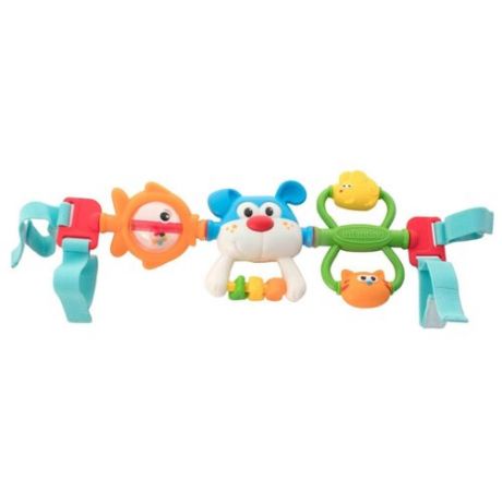 Подвесная игрушка Infantino Крути и хватай (216273) оранжевый/зеленый/голубой