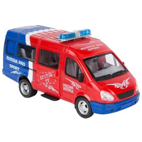Микроавтобус Play Smart Автопарк 3221 Спорт (9098-B) 20 см красный/синий