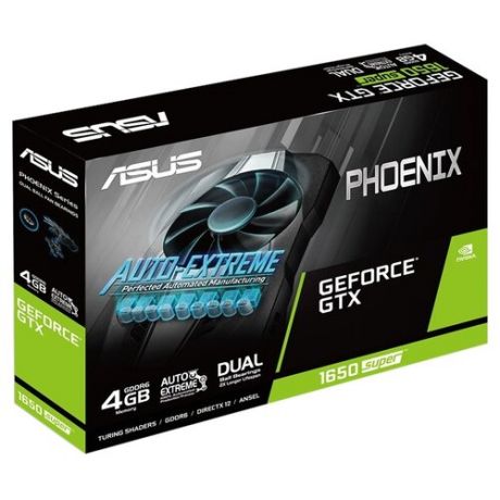 Видеокарта ASUS Phoenix GeForce GTX 1650 SUPER 1530MHz PCI-E 3.0 4096MB 12002MHz 128 bit DVI HDMI DisplayPort HDCP Retail