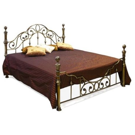 Кровать TetChair VICTORIA двуспальная, спальное место (ДхШ): 200х140 см, каркас: массив дерева, цвет: античная медь