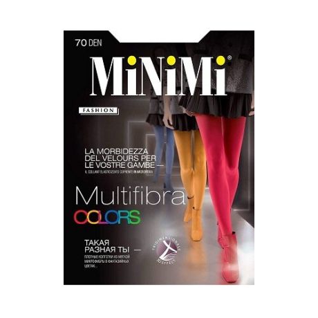 Колготки MiNiMi Multifibra Colors 70 den, размер 2-S/M, ambra (желтый)