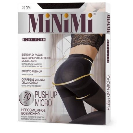 Колготки MiNiMi Push up Micro 70 den, размер 5-XL, nero (черный)
