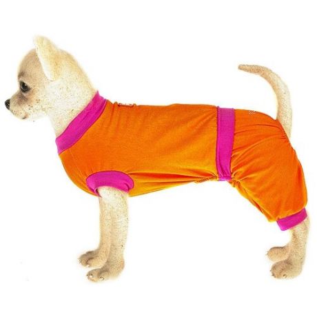 Костюм для собак HappyPuppy Летний XL оранжевый/розовый