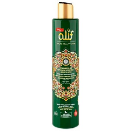 Alif Крем-шампунь для нормальных и склонных к жирности волос Очищение, увлажнение и уход 350 мл