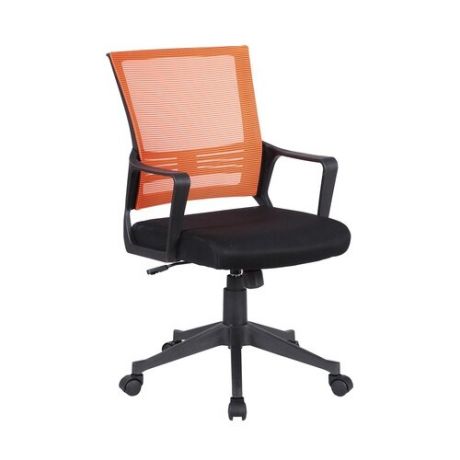 Компьютерное кресло Brabix Balance MG-320 офисное, обивка: текстиль, цвет: черный/оранжевый