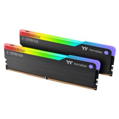 Оперативная память Thermaltake DDR4 3200 (PC 25600) DIMM 288 pin, 8 ГБ 2 шт. 1.35 В, CL 16, TOUGHRAM Z-ONE RGB (R019D408GX2-3200C16A)