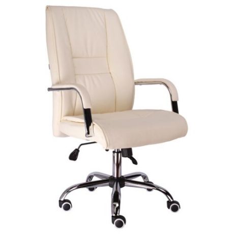 Компьютерное кресло Everprof Kent TM для руководителя, обивка: искусственная кожа, цвет: кремовый