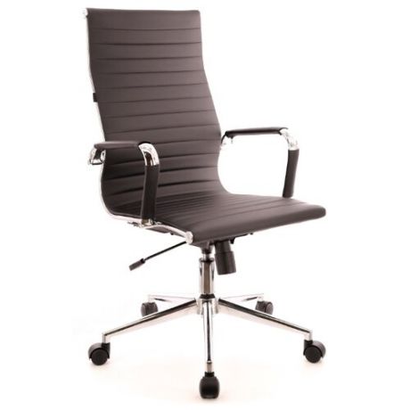 Компьютерное кресло Everprof Rio T для руководителя, обивка: искусственная кожа, цвет: черный