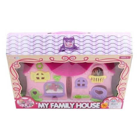 Наша игрушка Дом для куклы 8200-3, розовый