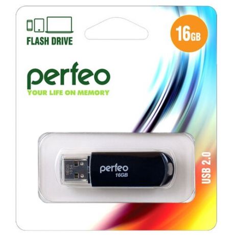 Флешка Perfeo C03 16GB black