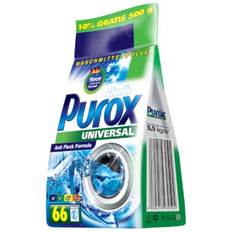 Стиральный порошок Purox Universal 5.5 кг пластиковый пакет