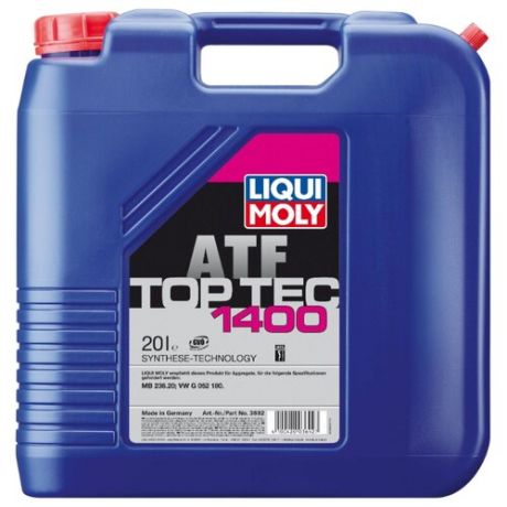 Трансмиссионное масло LIQUI MOLY Top Tec ATF 1400 20 л