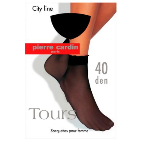 Капроновые носки City line. Tours 40 den 1 пара Pierre Cardin, 3, nero