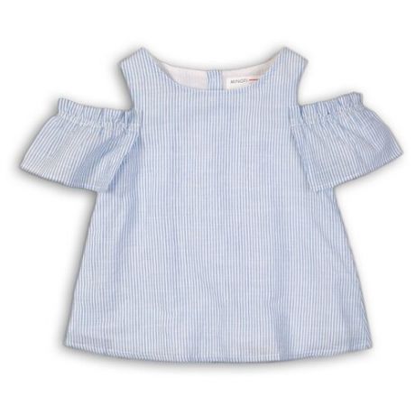 Блузка Minoti размер 7-8л, синий/белый
