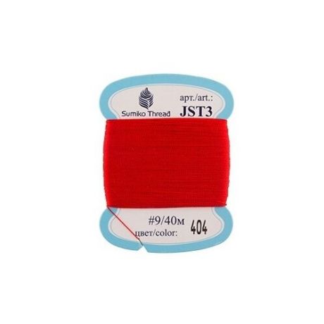 Нитки для вышивания Sumiko Thread для вышивания JST3 #9 40 м №404 красный