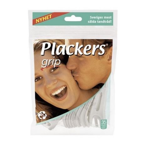 Plackers Grip флоссер для ухода за полостью рта, 35 шт