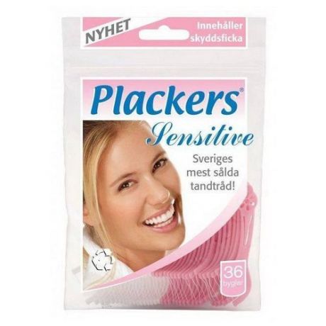 Plackers Sensitive флоссер для ухода за полостью рта, 36 шт