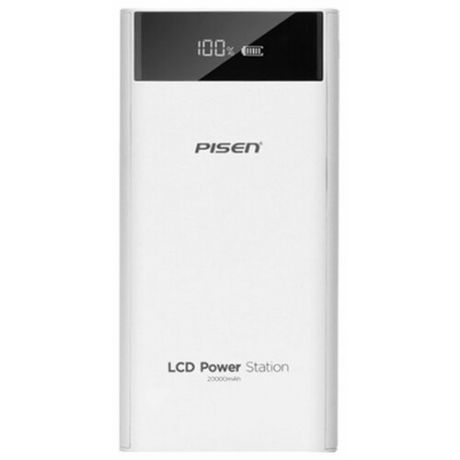 Аккумулятор Pisen TS-D199 LCD Power Station 20000mAh белый