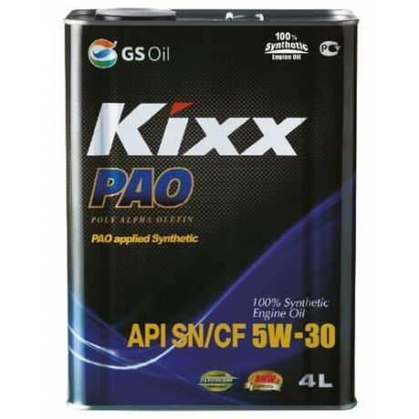 Моторное масло Kixx PAO 5W-30 4 л
