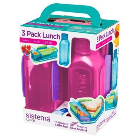 Sistema Набор для ланча Lunch 1595 красный