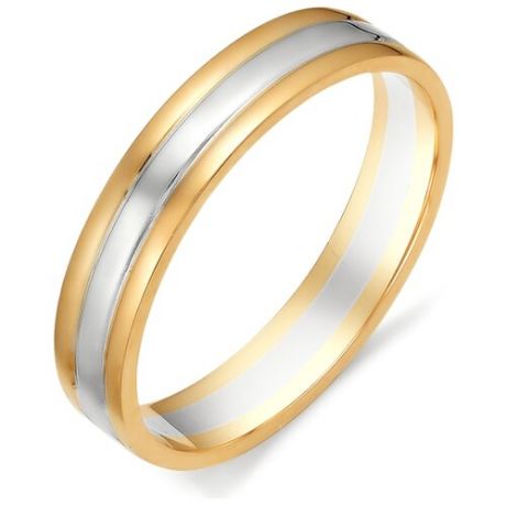 АЛЬКОР Обручальное кольцо из красного золота 1-00062, размер 17.5